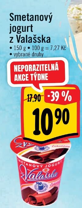 Albert Smetanový jogurt z Valašska nabídka