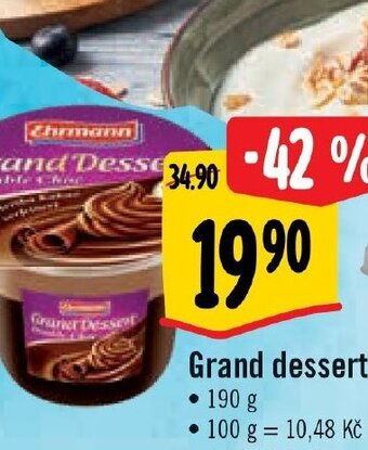 Albert Grand Dessert nabídka