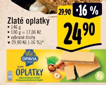 Albert Zlaté oplatky nabídka