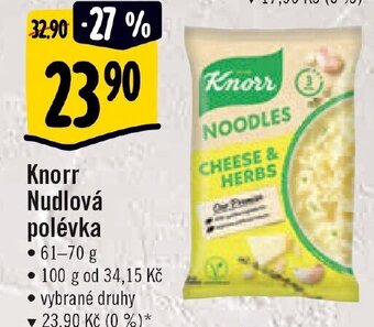 Albert Knorr Nudlová polévka nabídka