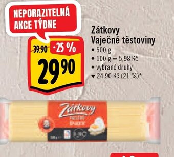 Albert Zátkovy Vaječné těstoviny nabídka