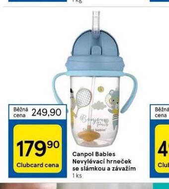 Tesco Canpol babies nevylévací hrneček se slámkou a závažím nabídka