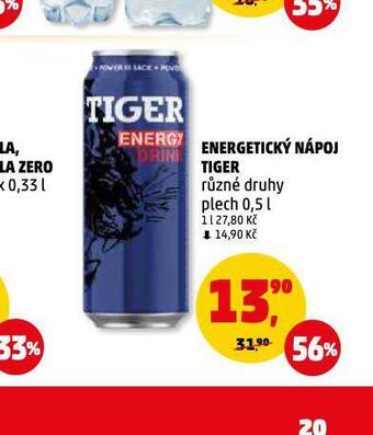 Penny Market Tiger energetický nápoj nabídka