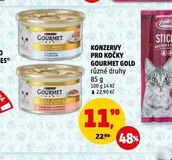 Penny Market Gourmet gold konzervy pro kočky nabídka