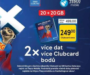 Tesco Sim karta tesco mobile nabídka