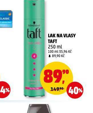 Penny Market Taft lak na vlasy nabídka