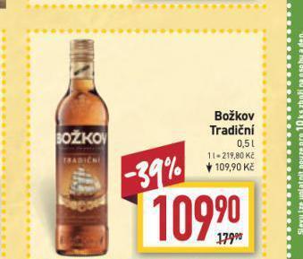 Billa Božkov tradiční nabídka