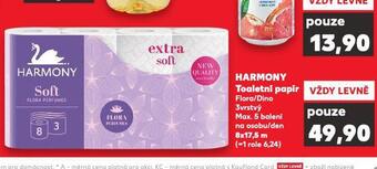 Kaufland Harmony toaletní papír nabídka
