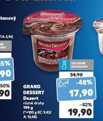 Kaufland Grand dessert nabídka