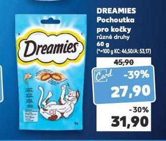 Kaufland Dreamies pochoutka pro kočky nabídka