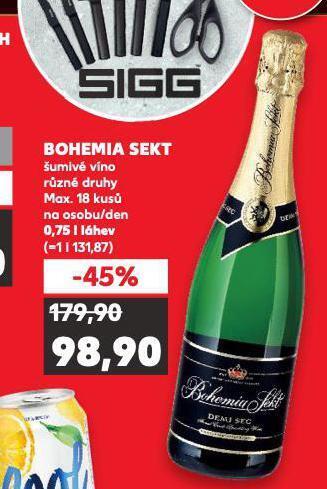 Kaufland Bohemia sekt nabídka