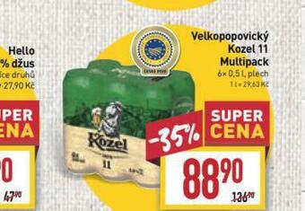 Billa Pivo velkopopovický kozel 11 nabídka