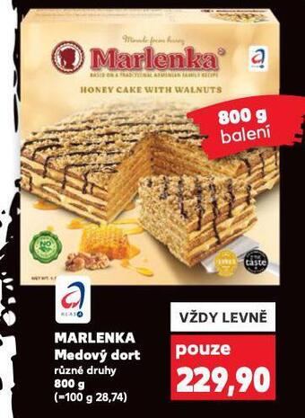 Kaufland Marlenka medový dort nabídka