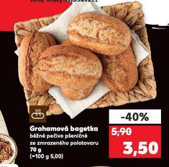 Kaufland Grahamová bagetka nabídka