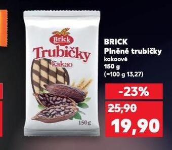Kaufland Brick plněné trubičky nabídka