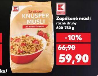 Kaufland Zapékané musli nabídka