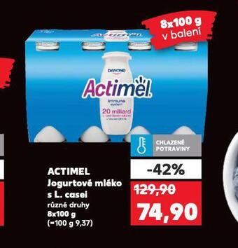 Kaufland Actimel jogurtové mléko nabídka