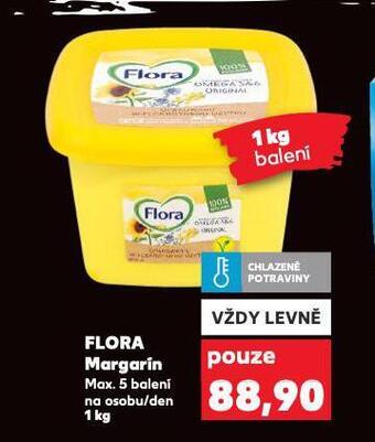 Kaufland Flora margarín nabídka
