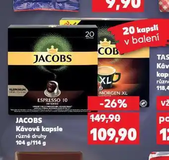 Kaufland Kávové kapsle jacobs nabídka