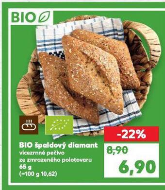 Kaufland Bio špaldový diamant nabídka