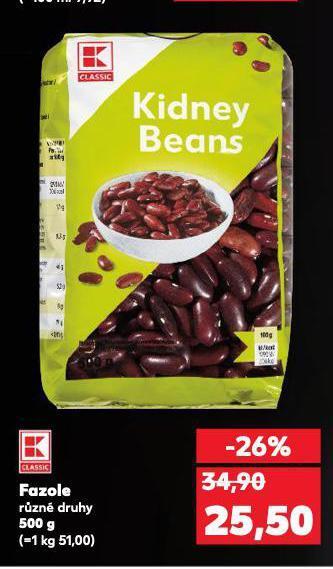 Kaufland Fazole nabídka