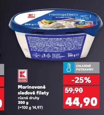 Kaufland Marinované sleďové filety nabídka