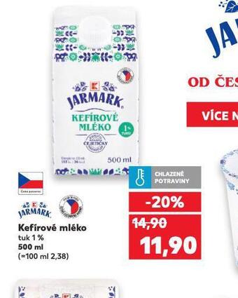 Kaufland Kefírové mléko nabídka