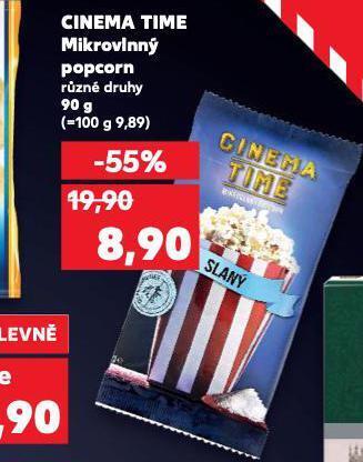 Kaufland Mikrovlnný popcorn nabídka
