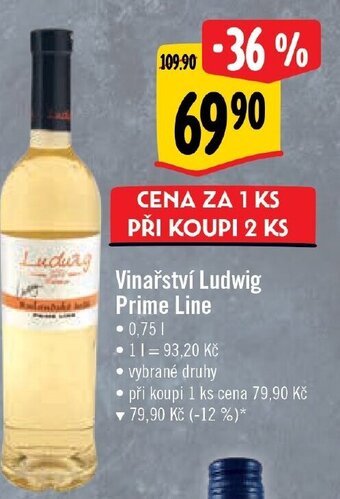 Albert Vinařství Ludwig Prime Line nabídka