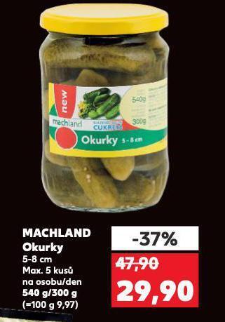 Kaufland Machland okurky nabídka