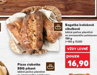 Kaufland Bagetka kvásková cibulková nabídka
