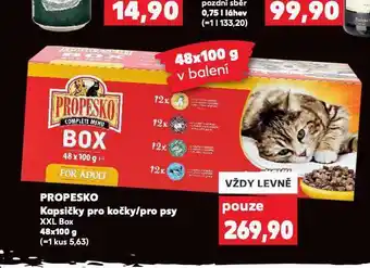Kaufland Kapsičky propesko pro kočky nabídka