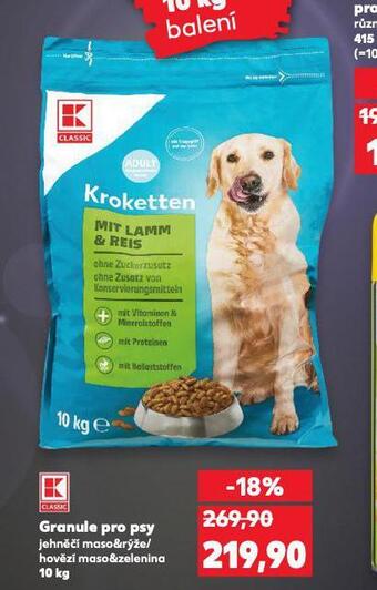 Kaufland Granule pro psy nabídka