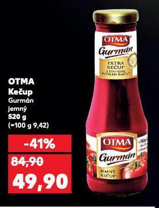 Kaufland Otma kečup nabídka