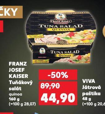 Kaufland Franz josef kaiser tuňákový salát nabídka