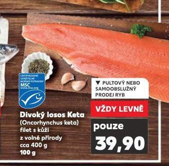 Kaufland Divoký losos keta nabídka