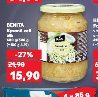 Kaufland Benita kysané zelí nabídka