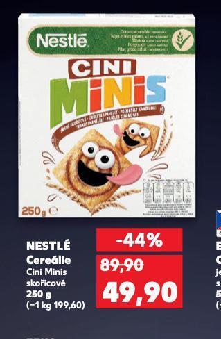 Kaufland Nestlé cereálie nabídka