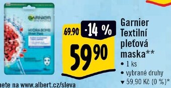 Albert Garnier Textilní pleťová maska* nabídka
