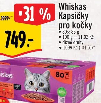 Albert Whiskas Kapsičky pro kočky nabídka