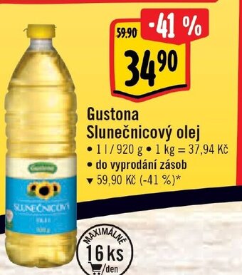 Albert Gustona Slunečnicový olej nabídka