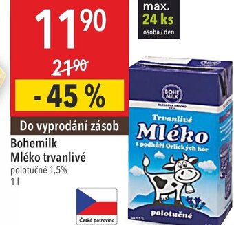 Globus Bohemilk Mléko trvanlivé nabídka