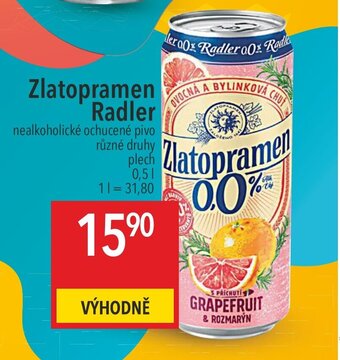 Globus Zlatopramen Radler nabídka
