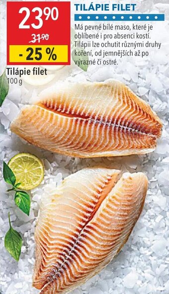 Globus Tilápie filet 100 g nabídka