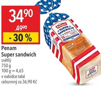 Globus Penam Super sandwich nabídka