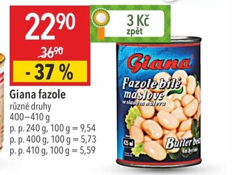 Globus Giana fazole nabídka