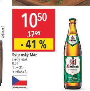 Globus Pivo svijanský máz nabídka