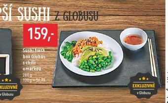 Globus Sushi fresh box s chilli omáčkou nabídka