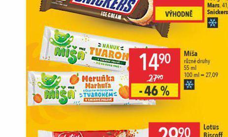 Globus Míša zmrzlina nabídka