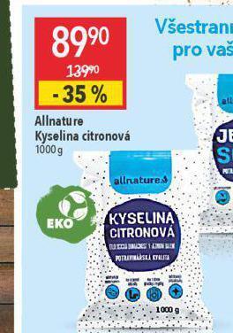 Globus Kyselina citronová nabídka